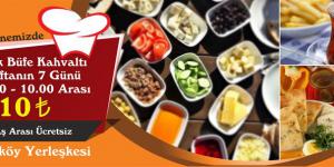 Doğayla İç İçe Açık Büfe Kahvaltı