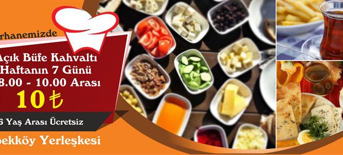 Doğayla İç İçe Açık Büfe Kahvaltı