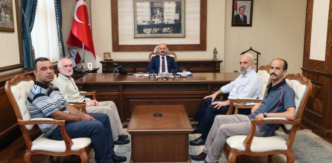 BÜYÜK BİRLİK PARTİSİ BAŞKANI HASAN ARSLAN VE YÖNETİM KURULU VALİLİĞİMİZİ ZİYARET ETTİ
