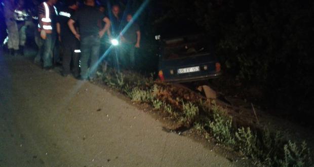 AMASYA’DA OTOMOBİL DEVRİLDİ…1 ÖLÜ 1 YARALI !!!
