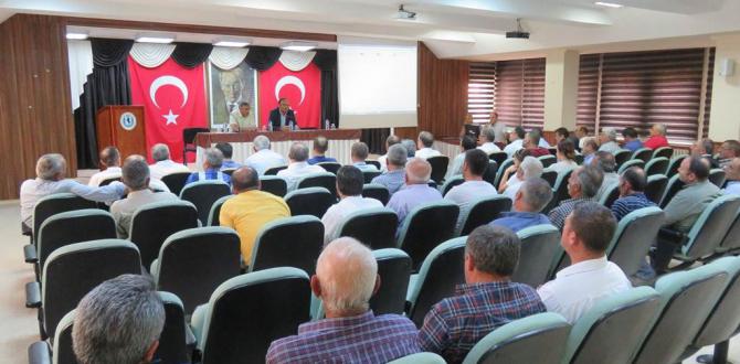 TEMMUZ AYI MUHTARLAR TOPLANTISI AMASYA ÇEVRE VE ŞEHİRCİLİK İLMÜDÜRÜ AHMET ÖZKAN KAYA’NIN KATILIMI İLE YAPILDI