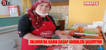 Suluova’da Kadın Kasap Görenleri Şaşırtıyor