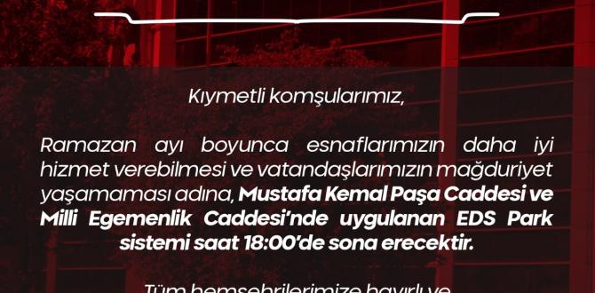 Ramazan’da Amasya’da EDS Uygulaması Saat 18:00’e Çekildi
