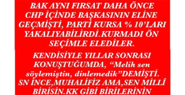 Melih Gökçek’ten, Muharrem İnce’ye Çok Konuşulacak Teklif: Yeni Parti Kur
