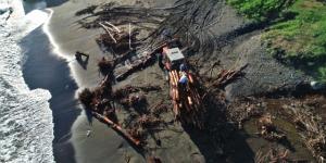 Selin Hayatı Felç Ettiği Ordu’da Vatandaşlar Kışlık Odununu Toplamak İçin Sahile Akın Etti