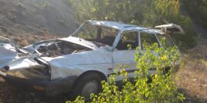 Otomobil Uçuruma Yuvarlandı: 1 Ölü, 1 Yaralı