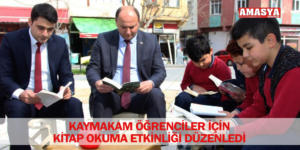 KAYMAKAM ÖĞRENCİLER İÇİN KİTAP OKUMA ETKİNLİĞİ DÜZENLEDİ