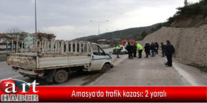 Amasya’da trafik kazası: 2 yaralı